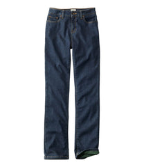 L.L.BeanWomen's True Shape Jeans, High-Rise Straight-Leg Fleece-Lined