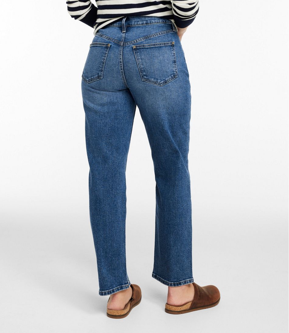 L.L.BeanWomen's 207 Vintage Jeans, High-Rise Stovepipe Ankle