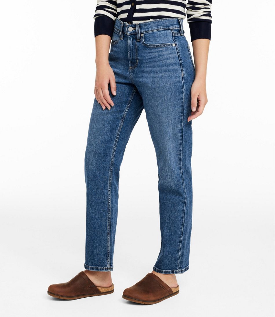 L.L.BeanWomen's 207 Vintage Jeans, High-Rise Stovepipe Ankle