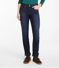 L.L.BeanWomen's BeanFlex® Jeans, Mid-Rise Straight-Leg Lined