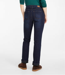 L.L.BeanWomen's BeanFlex® Jeans, Mid-Rise Straight-Leg Lined