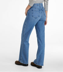 L.L.BeanWomen's Everyday Stretch Jeans, High-Rise Relaxed Wide-Leg
