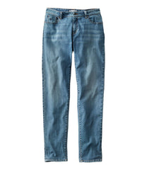 L.L.BeanWomen's Signature Organic Denim Boyfriend Jeans, Low-Rise Straight-Leg