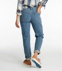 L.L.BeanWomen's Signature Organic Denim Boyfriend Jeans, Low-Rise Straight-Leg