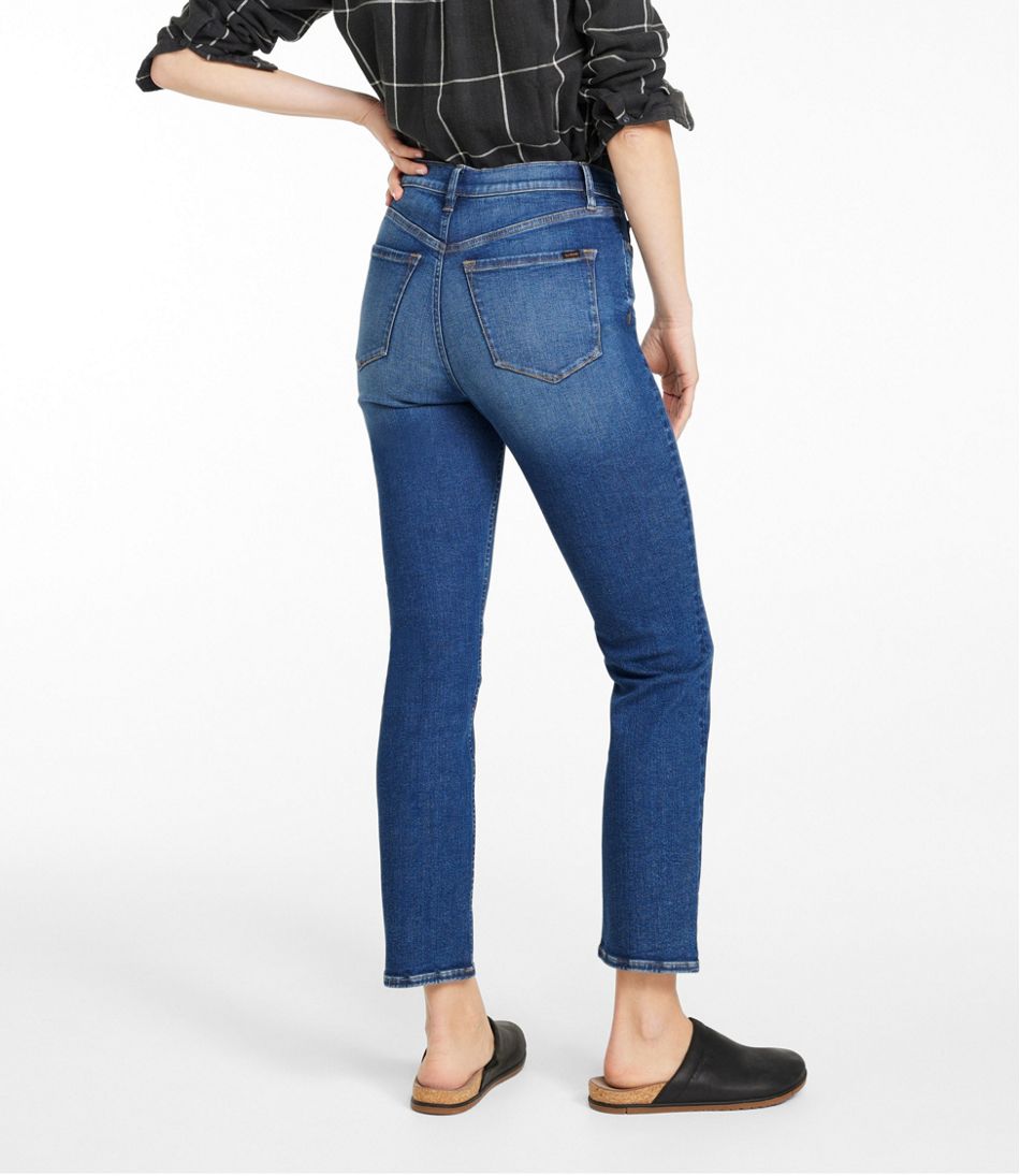 L.L.BeanWomen's Signature Super Stretch Jeans, High-Rise Skinny-Leg Ankle
