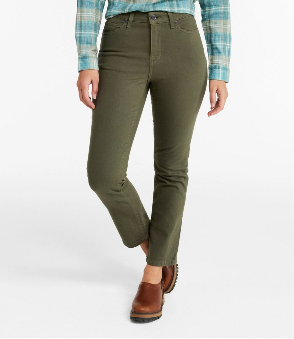 L.L.BeanWomen's True Shape Jeans, High-Rise Slim-Leg Ankle Colors