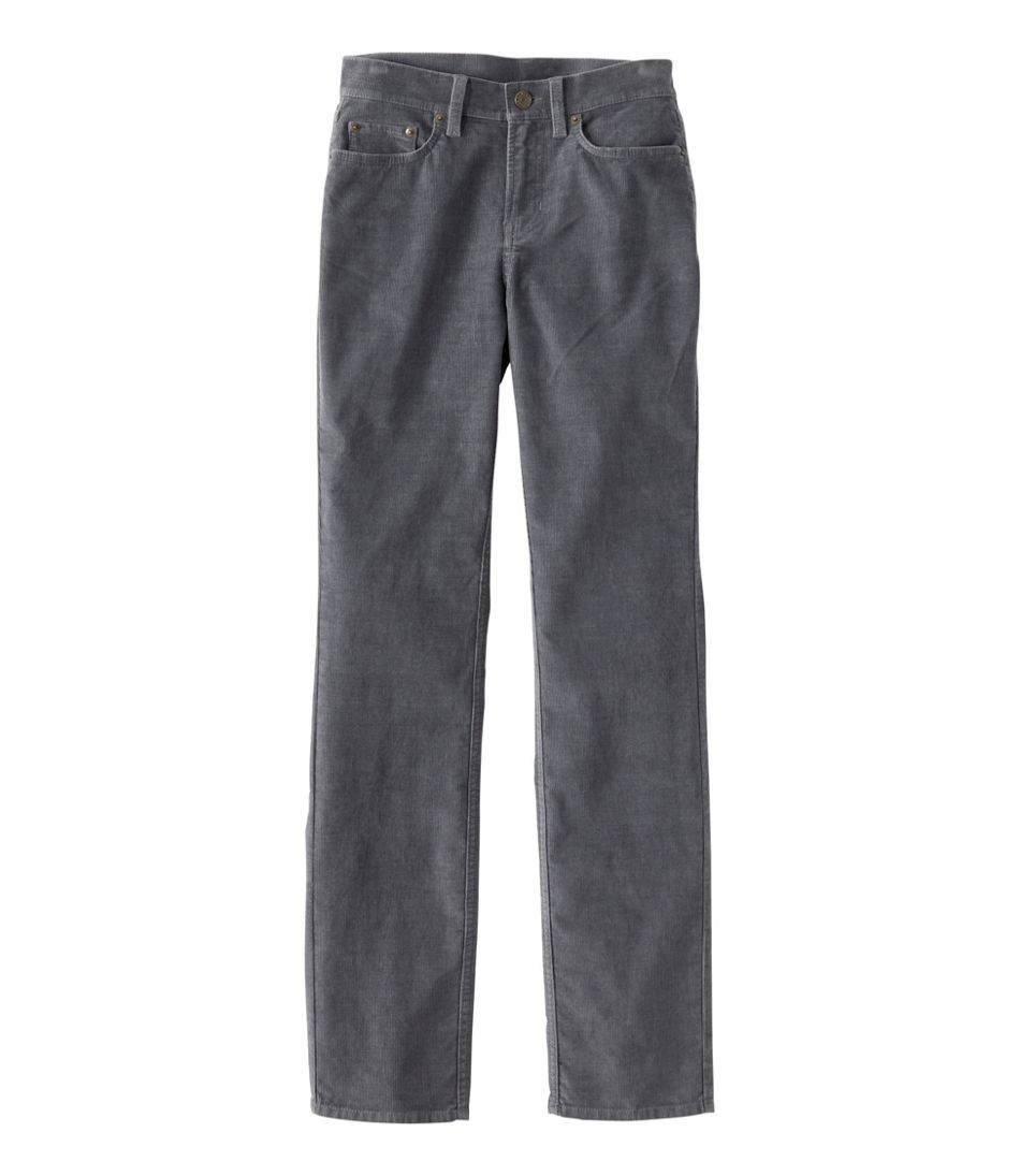 L.L.BeanWomen's BeanFlex Five-Pocket Corduroy Pants, Mid-Rise Straight-Leg