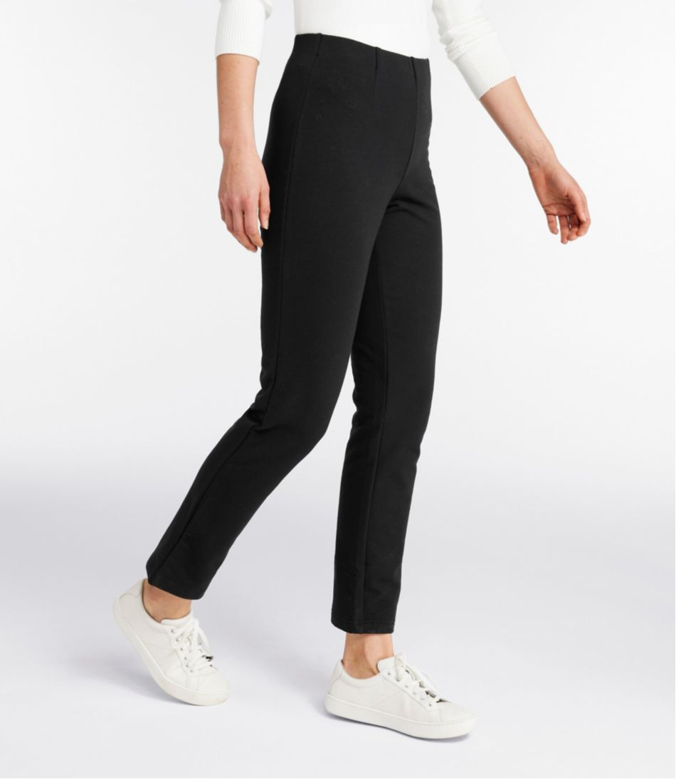 L.L.BeanWomen's Perfect Fit Pants, Fleece-Backed Slim-Leg