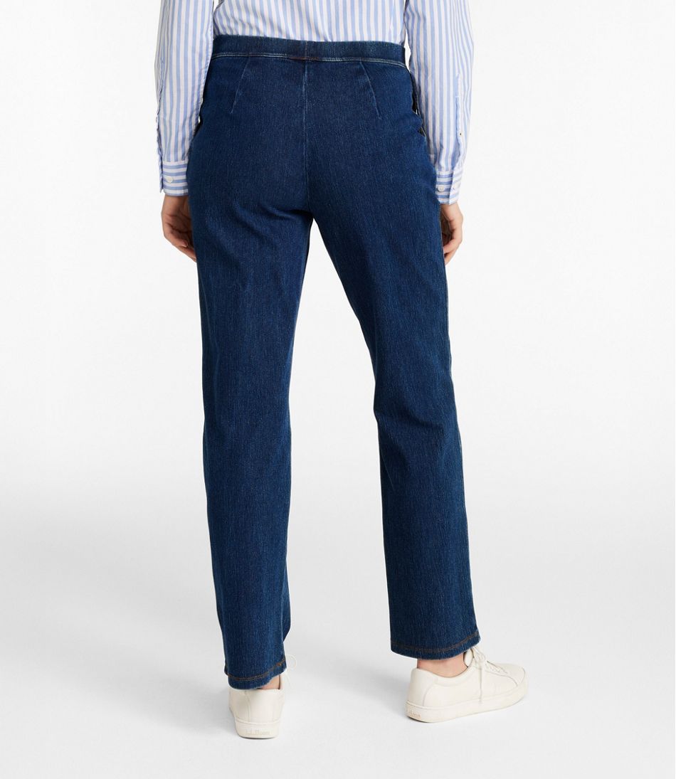 L.L.BeanWomen's Perfect Fit Pants, Denim Straight-Leg