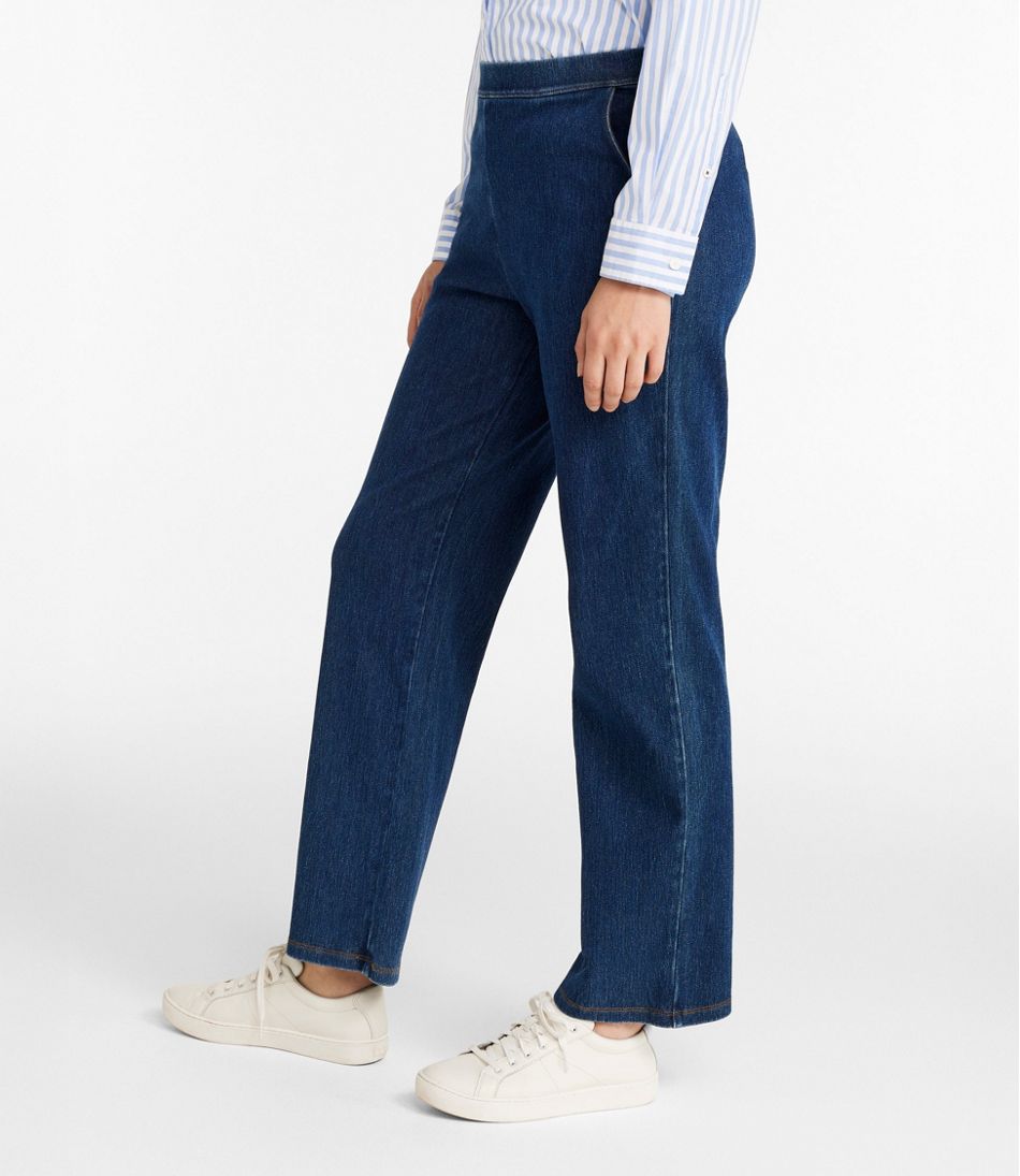 L.L.BeanWomen's Perfect Fit Pants, Denim Straight-Leg