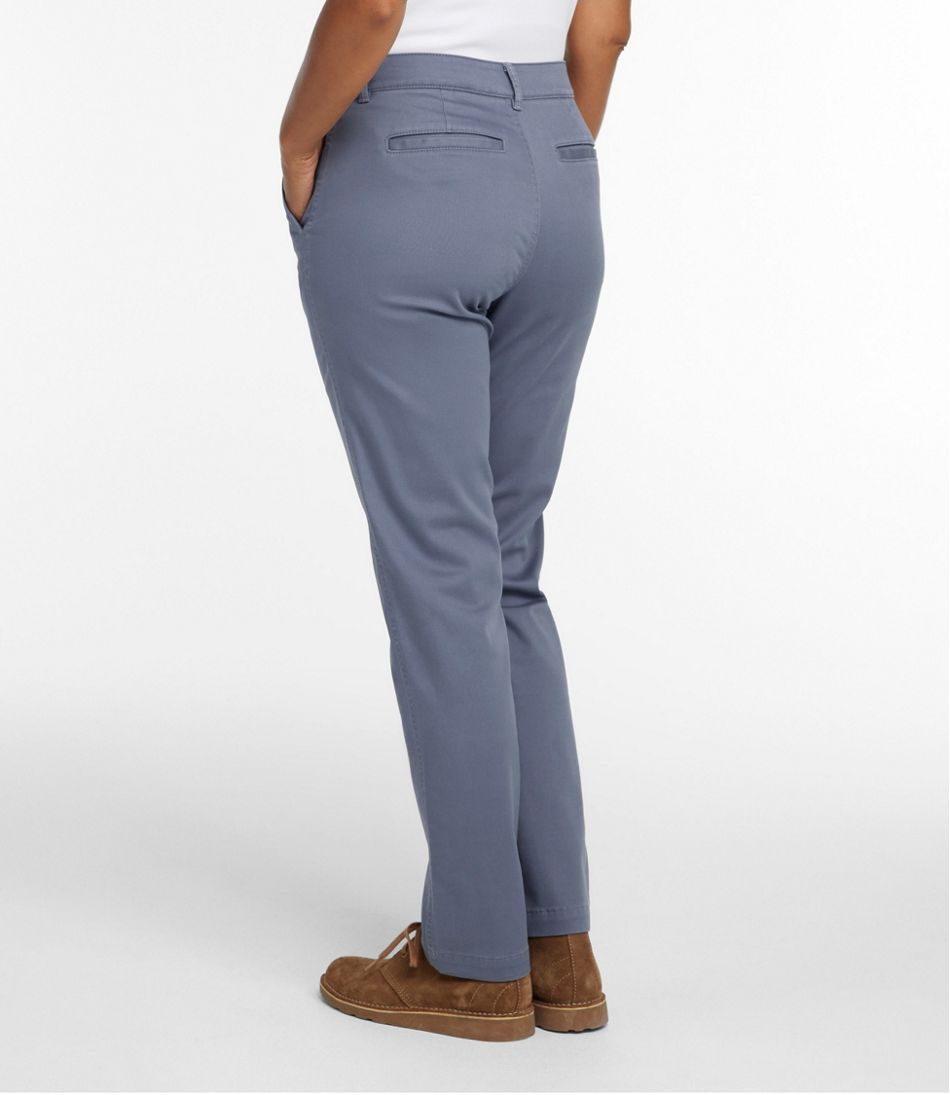 L.L.BeanWomen's Comfort Stretch Pants, Mid-Rise Straight-Leg Chino