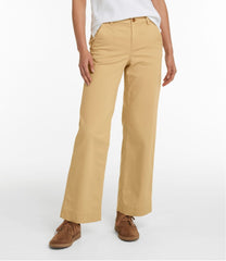 L.L.BeanWomen's Comfort Stretch Pants, Mid-Rise Wide-Leg Chino