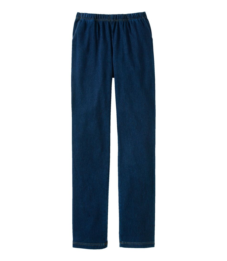 L.L.BeanWomen's Perfect Fit Pants, Denim Original Tapered Leg
