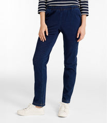 L.L.BeanWomen's Perfect Fit Pants, Denim Original Tapered Leg