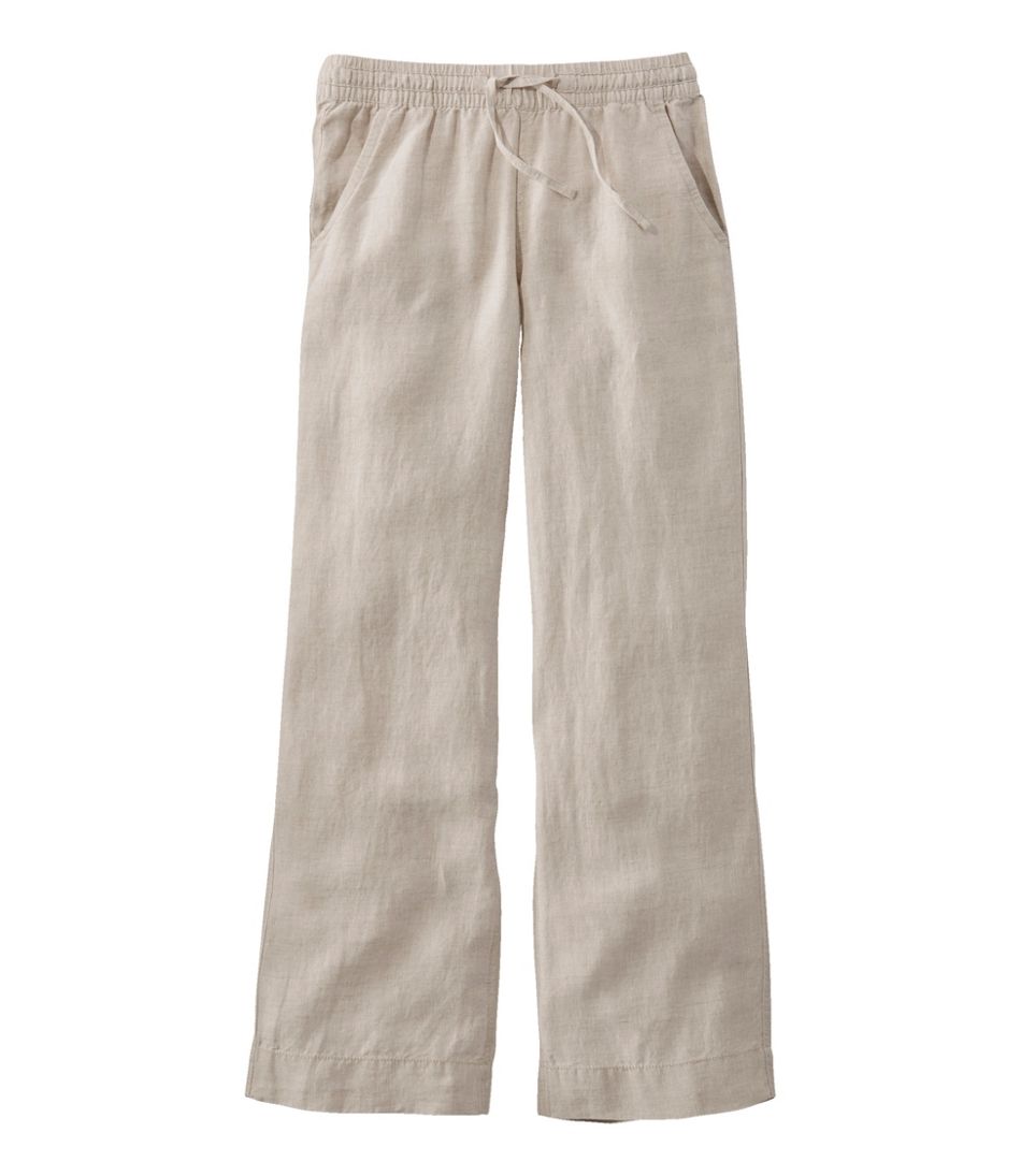 L.L.BeanWomen's Premium Washable Linen Pull-On Pants