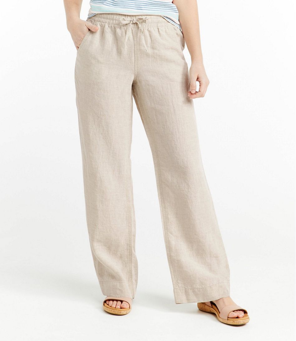 L.L.BeanWomen's Premium Washable Linen Pull-On Pants