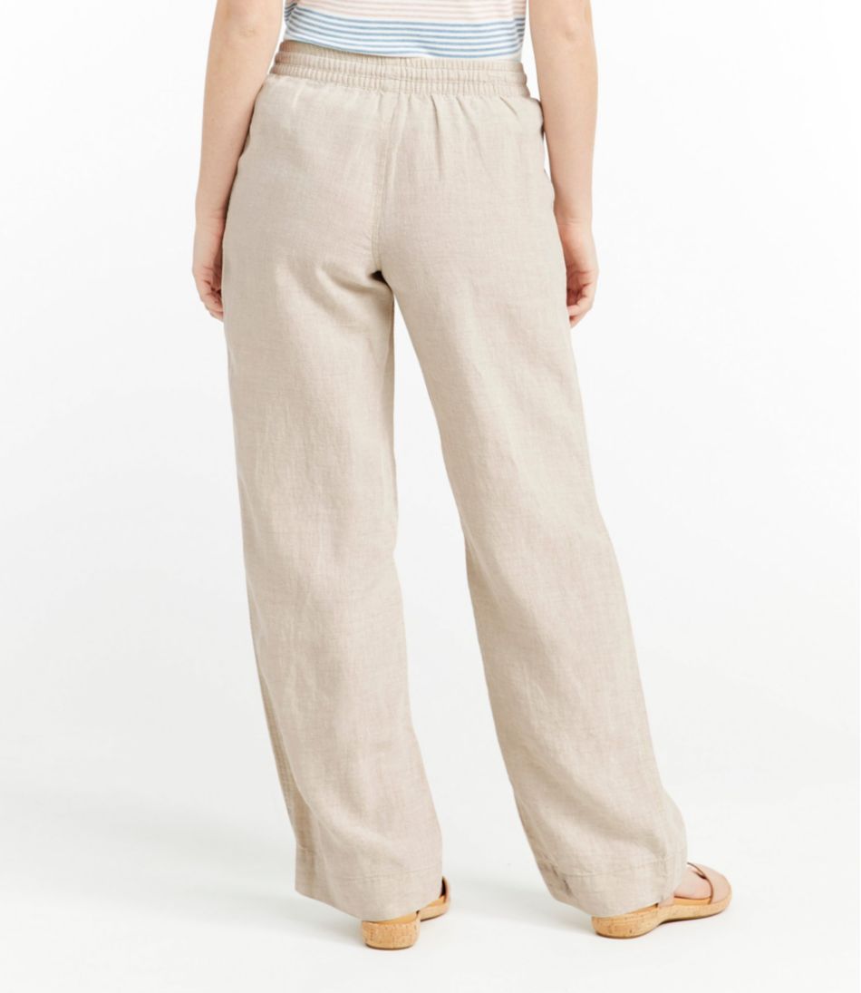 L.L.BeanWomen's Premium Washable Linen Pull-On Pants