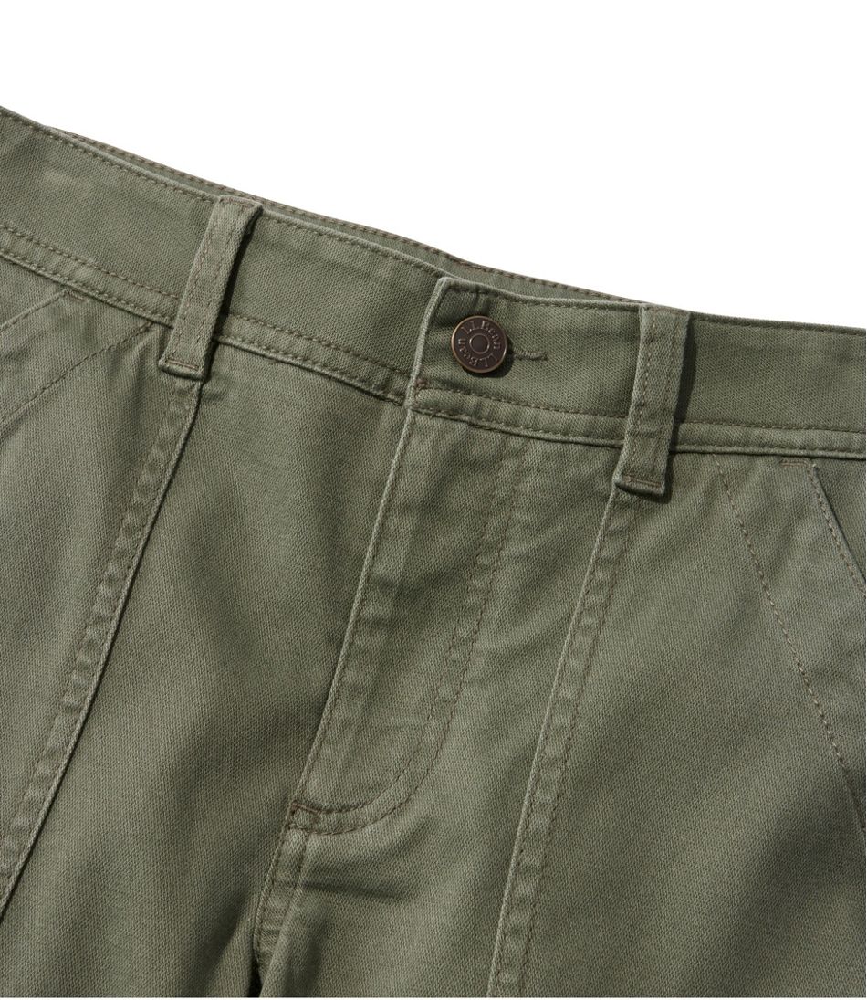L.L.BeanWomen's Comfort Stretch Pants, Mid-Rise Straight-Leg Cargo