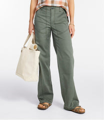 L.L.BeanWomen's Signature Utility Pants, High-Rise Wide-Leg