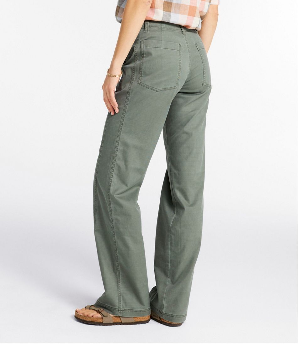 L.L.BeanWomen's Signature Utility Pants, High-Rise Wide-Leg