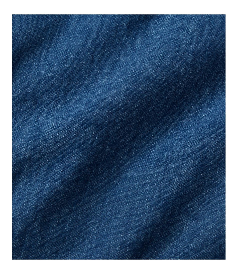 L.L.BeanWomen's Perfect Fit Pants, Denim Straight-Leg Fleece-Backed