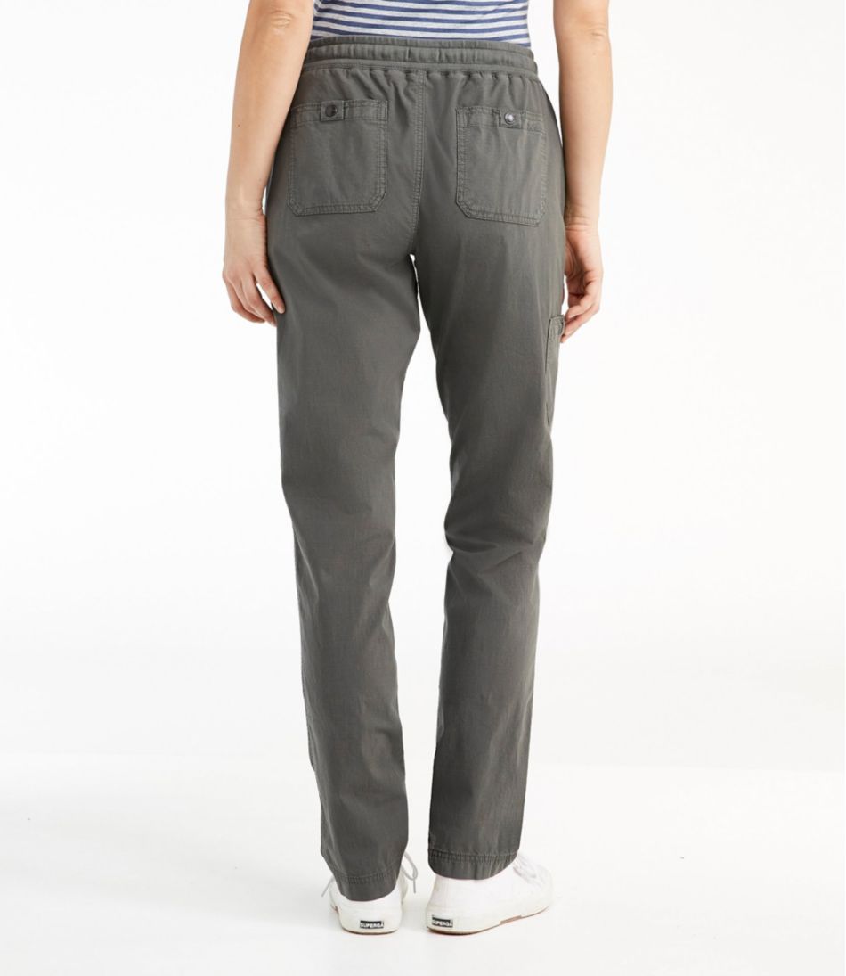 L.L.BeanWomen's Stretch Ripstop Pull-On Pants, Slim-Leg