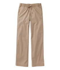 L.L.BeanLakewashed Pull-on Chinos, Mid-Rise Wide-Leg
