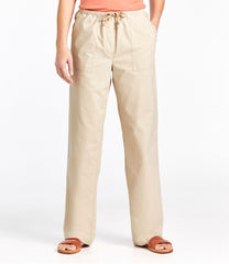 L.L.BeanWomen's Sunwashed Canvas Pants, High-Rise Straight-Leg