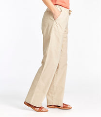 L.L.BeanWomen's Sunwashed Canvas Pants, High-Rise Straight-Leg