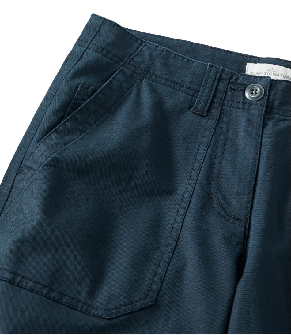 L.L.BeanWomen's Signature Utility Pants, Mid-Rise Wide-Leg Ankle-Length