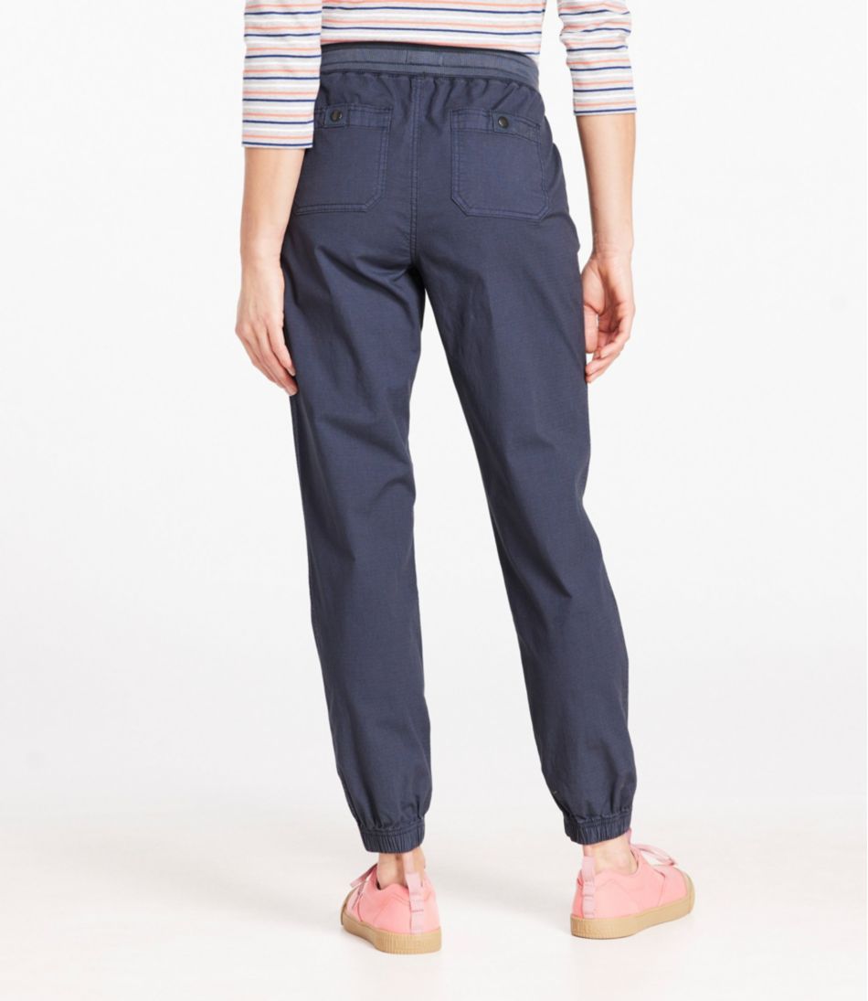 L.L.BeanWomen's Stretch Ripstop Pull-On Pants, Slim-Leg Jogger