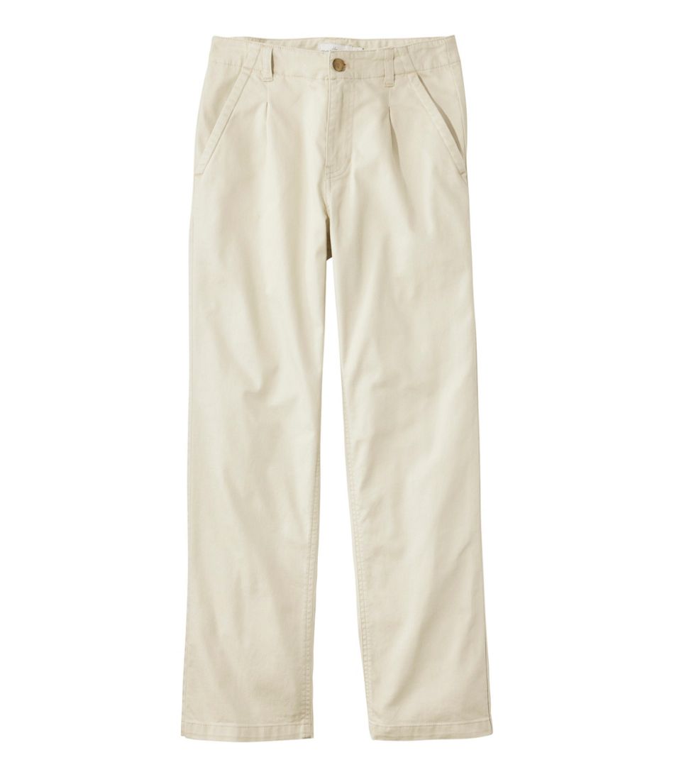 L.L.BeanWomen's Signature Easy-Cotton Pleated Chinos, Ankle