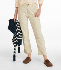 L.L.BeanWomen's Signature Easy-Cotton Pleated Chinos, Ankle