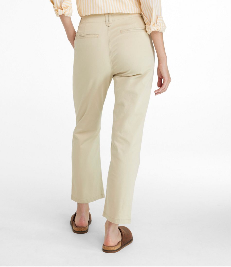L.L.BeanWomen's Signature Easy-Cotton Pleated Chinos, Ankle