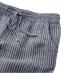 L.L.BeanWomen's Premium Washable Linen Pull-On Pants, Stripe
