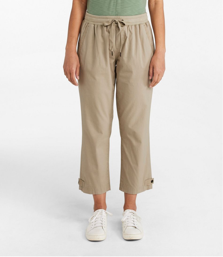 L.L.BeanWomen's Stretch Ripstop Pull-On Capri Pants, Slim-Leg