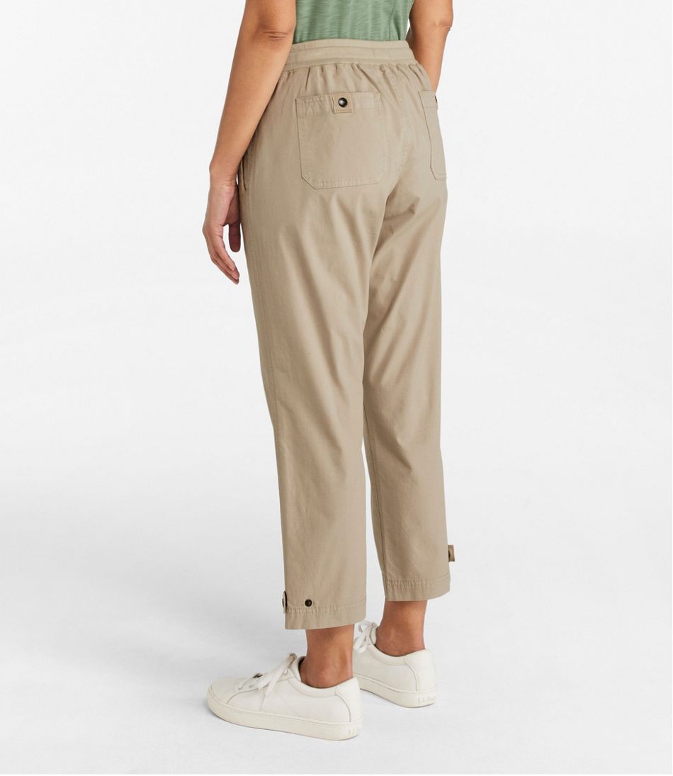 L.L.BeanWomen's Stretch Ripstop Pull-On Capri Pants, Slim-Leg