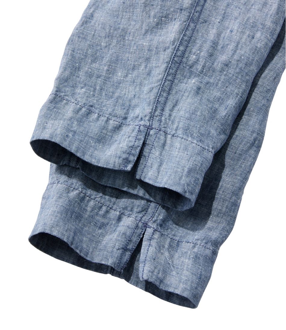 L.L.BeanWomen's Premium Linen Pull-On Ankle Pants, Mid-Rise Tapered-Leg