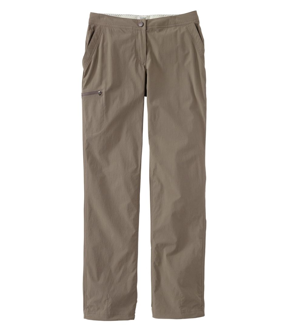 L.L.BeanWomen's Water-Repellent Comfort Trail Pants, Mid-Rise Straight-Leg