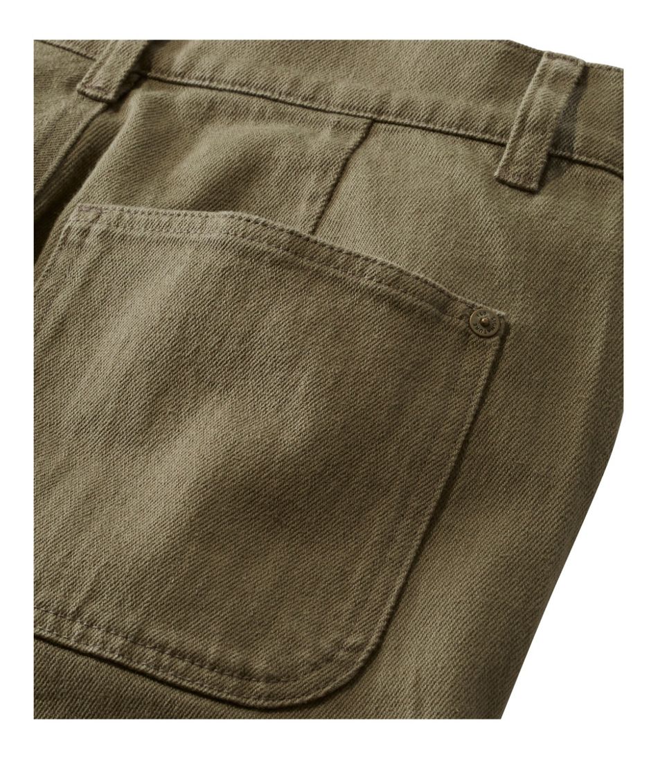 L.L.BeanWomen's Signature Washed Cotton Barrel Pants, High-Rise Tapered Leg