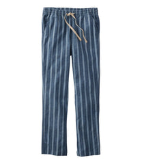 L.L.BeanWomen's Lakewashed Pull-On Chinos, Mid-Rise Tapered-Leg Chambray Ankle Pants