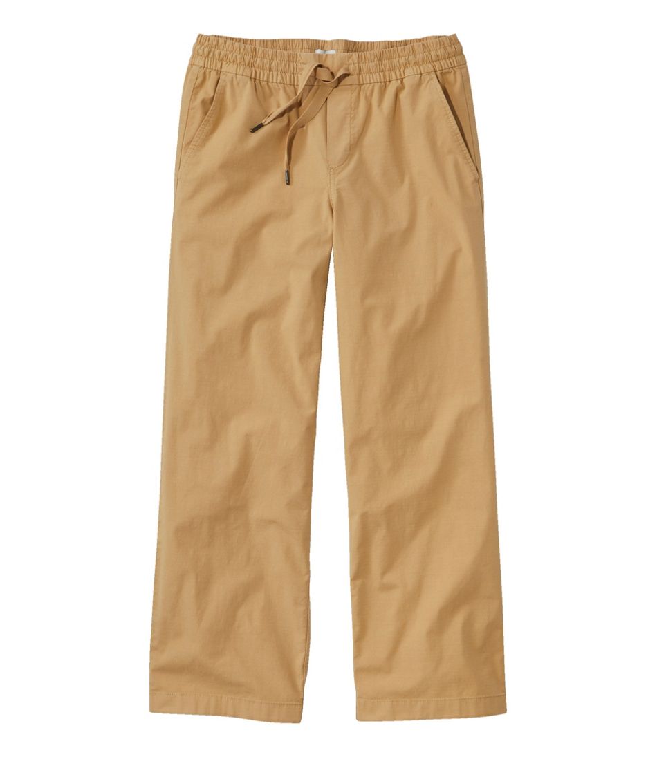 L.L.BeanWomen's Stretch Ripstop Pull-On Pants, Wide-Leg Ankle