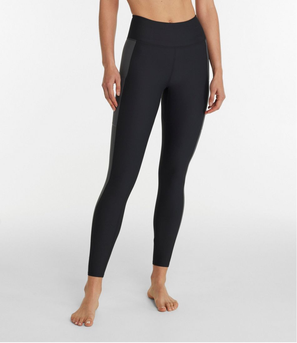 L.L.BeanWomen's Everyday Performance 7/8 Leggings, High-Rise Pocket Colorblock