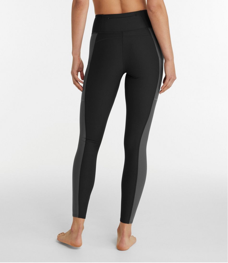 L.L.BeanWomen's Everyday Performance 7/8 Leggings, High-Rise Pocket Colorblock