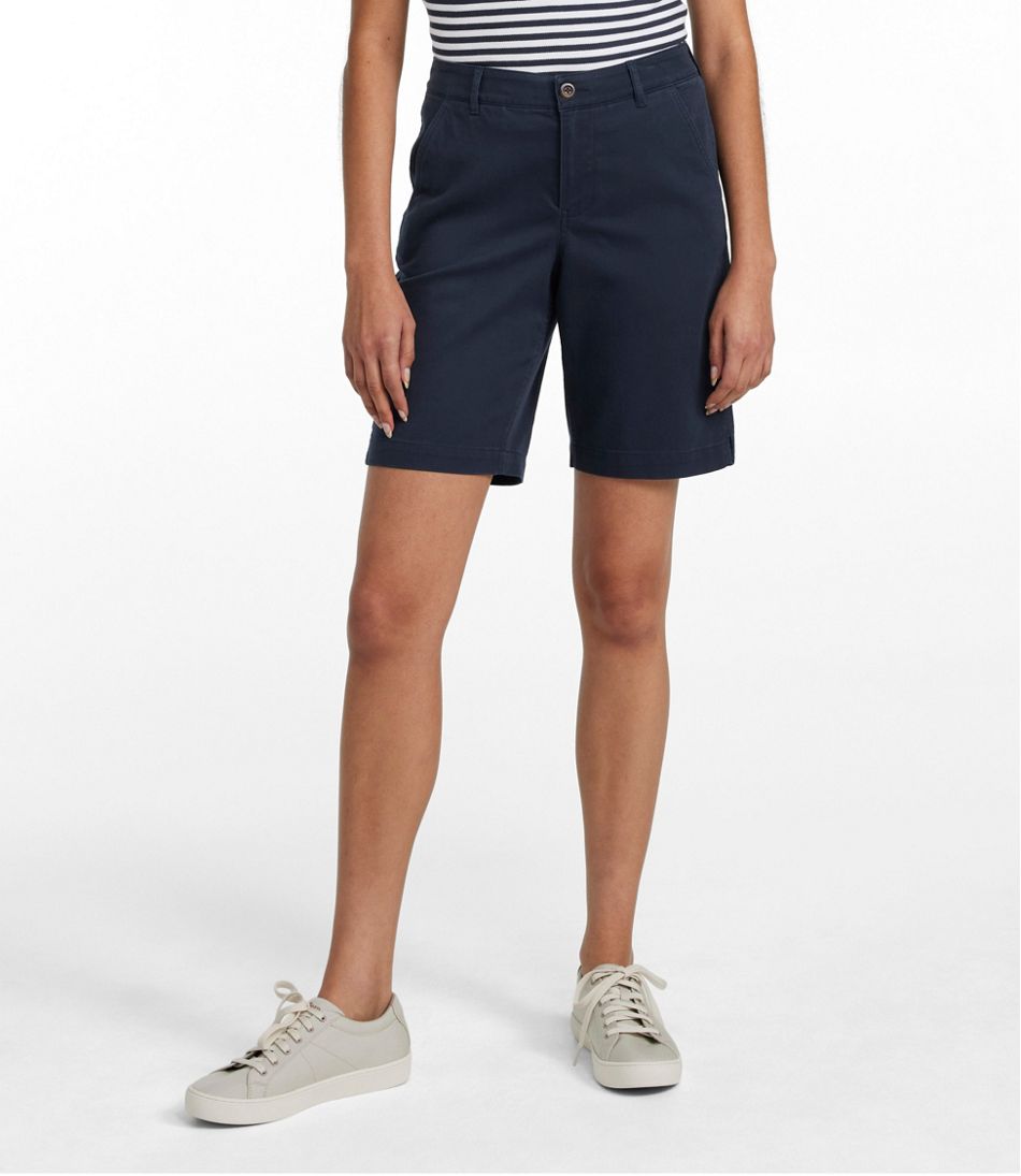 L.L.BeanWomen's Comfort Stretch Shorts, Chino Bermudas 9"