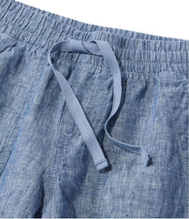L.L.BeanWomen's Premium Washable Linen Shorts, Mid-Rise 6"