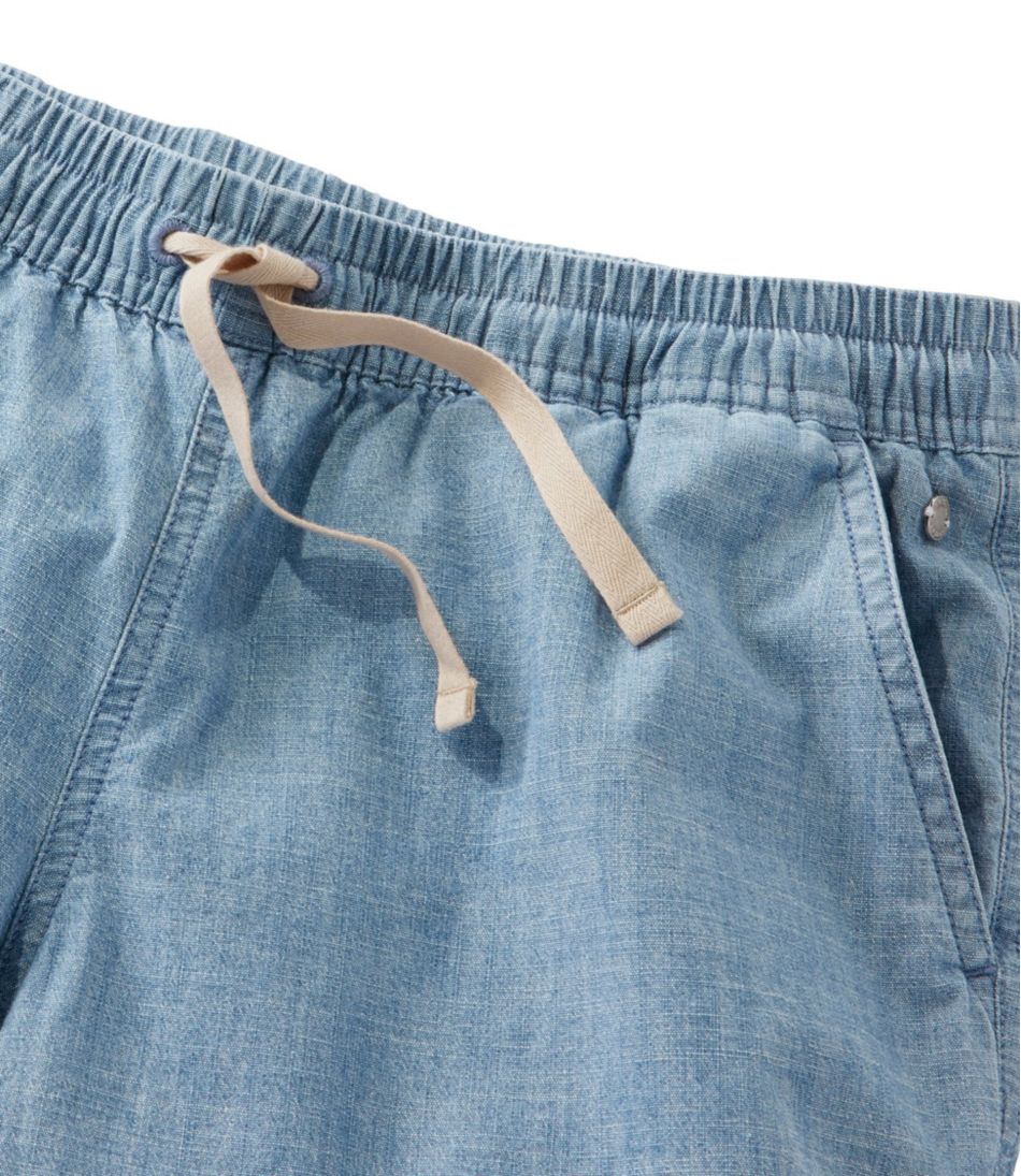 L.L.BeanWomen's Lakewashed Dock Shorts, Mid-Rise Chambray