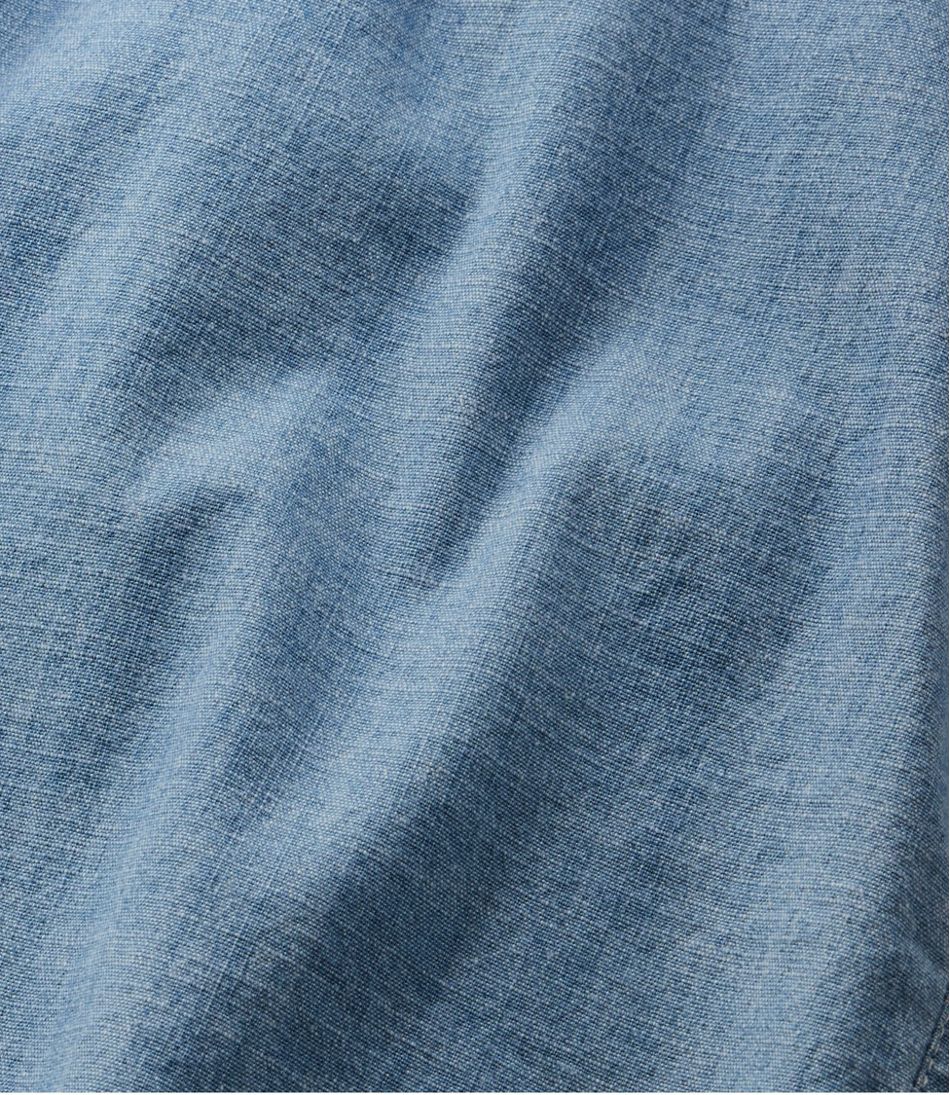 L.L.BeanWomen's Lakewashed Dock Shorts, Mid-Rise Chambray