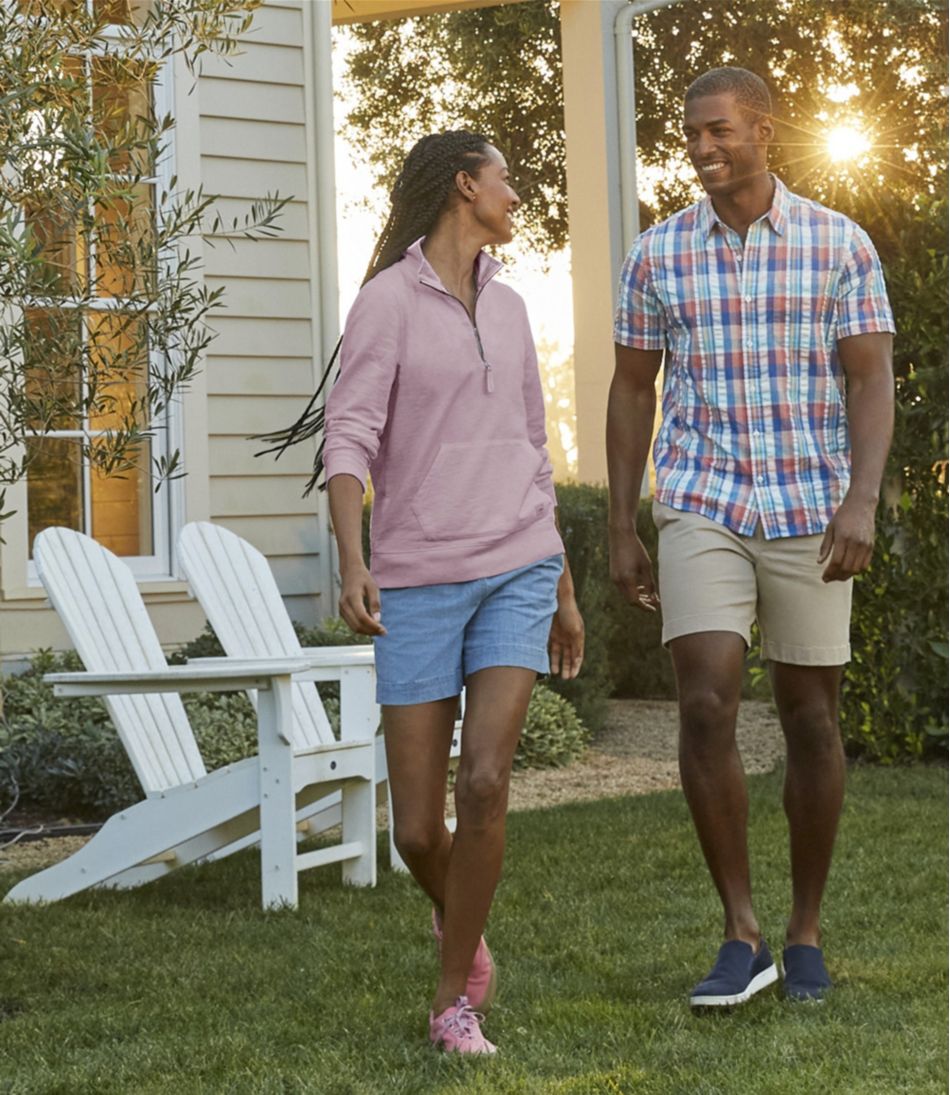 L.L.BeanWomen's Lakewashed Dock Shorts, Mid-Rise Chambray