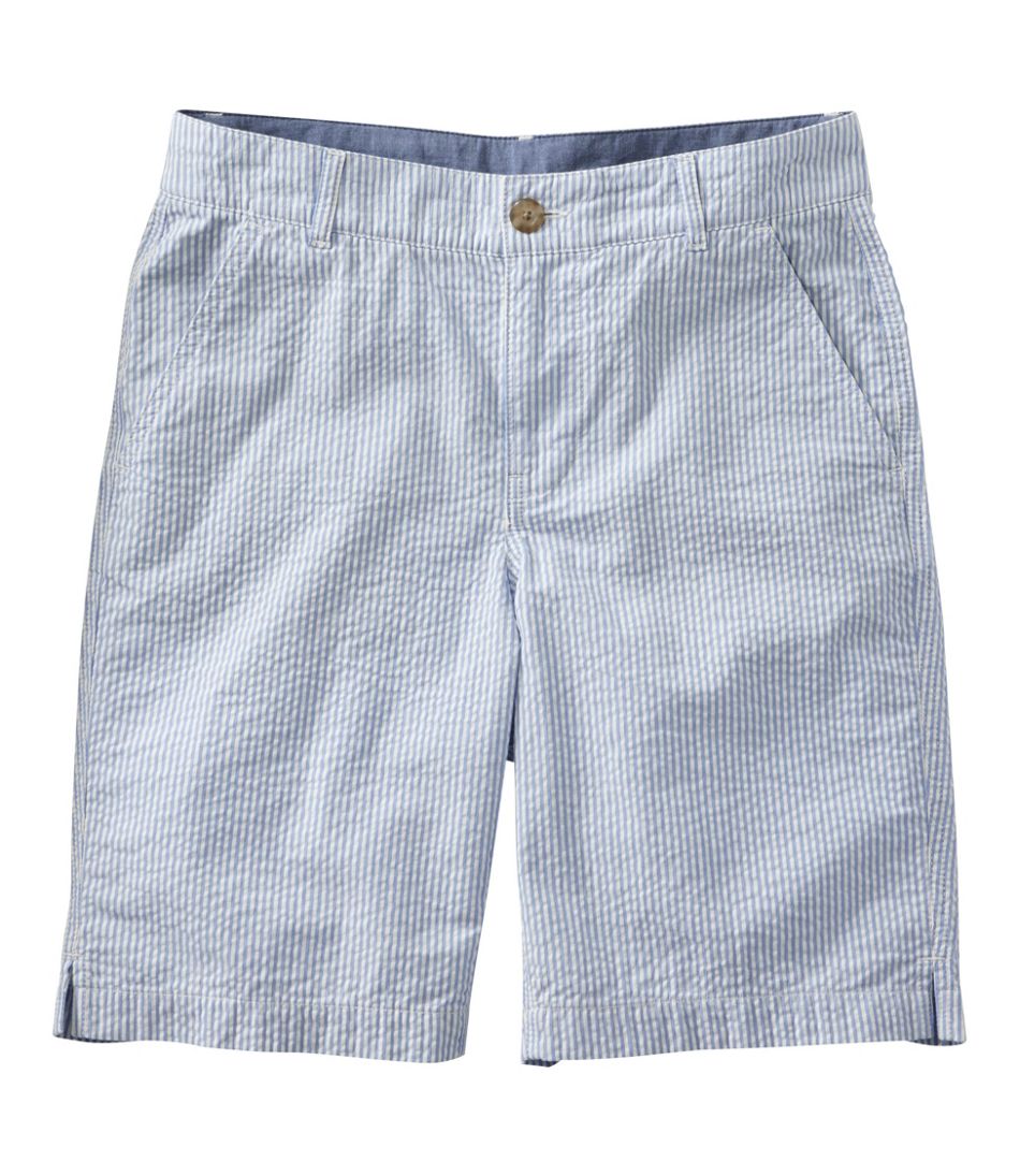 L.L.BeanWomen's Comfort Stretch Shorts, Seersucker Bermudas 9"